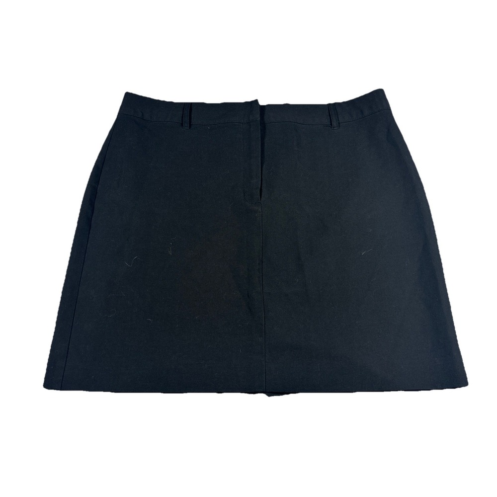 Attention Womens Black Mini Skirt Size 14 Short Professional Casual 0199